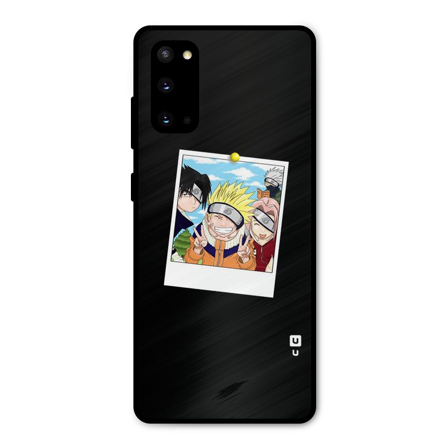 Team Kakashi Cute Metal Back Case for Galaxy S20