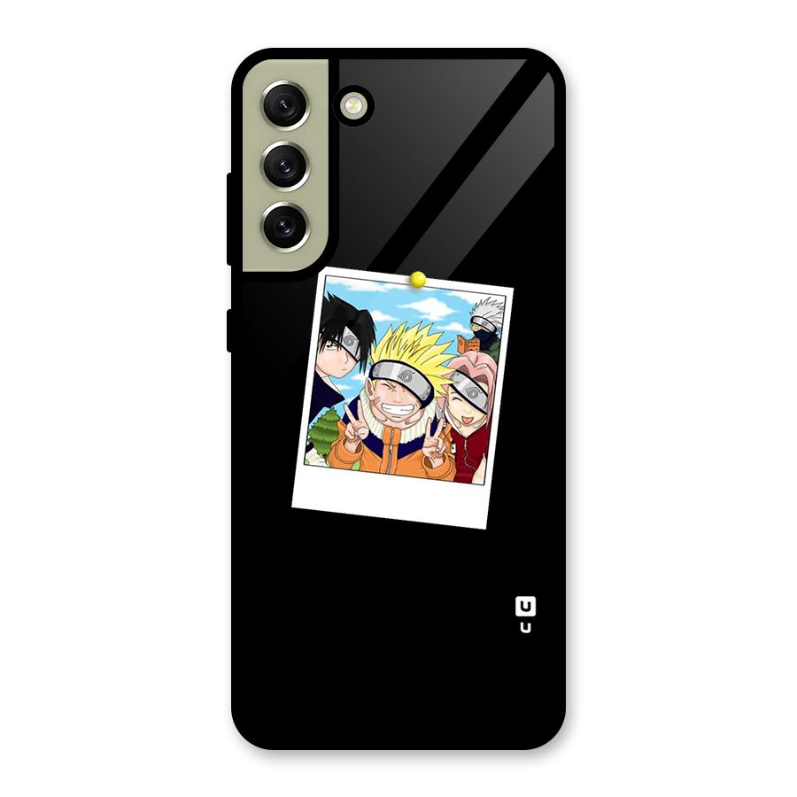 Team Kakashi Cute Metal Back Case for Galaxy S21 FE 5G (2023)