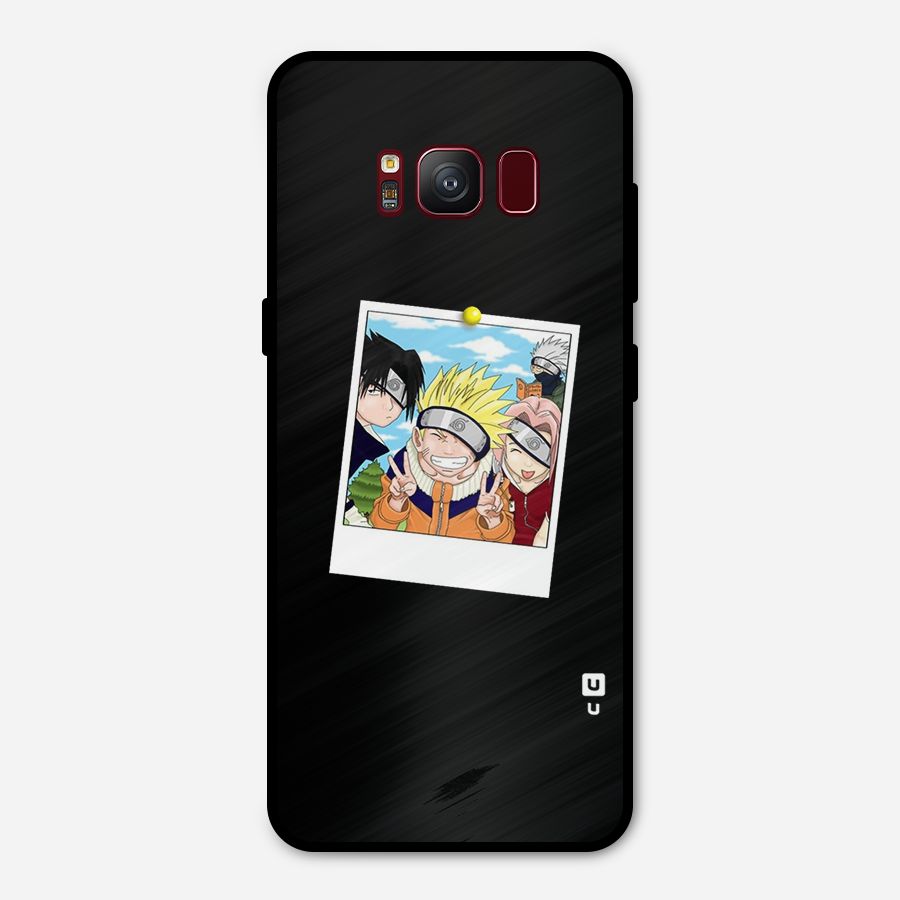 Team Kakashi Cute Metal Back Case for Galaxy S8