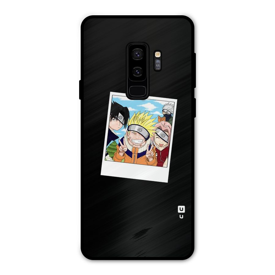 Team Kakashi Cute Metal Back Case for Galaxy S9 Plus