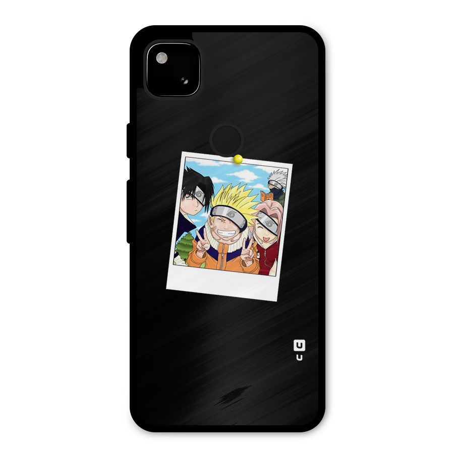 Team Kakashi Cute Metal Back Case for Google Pixel 4a
