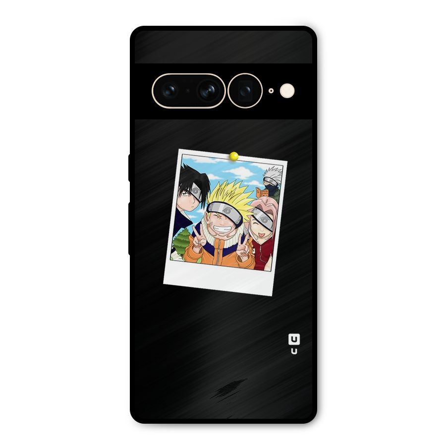 Team Kakashi Cute Metal Back Case for Google Pixel 7 Pro