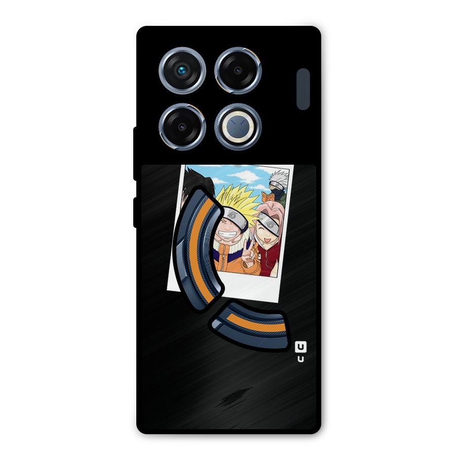 Team Kakashi Cute Metal Back Case for Infinix GT 20 Pro