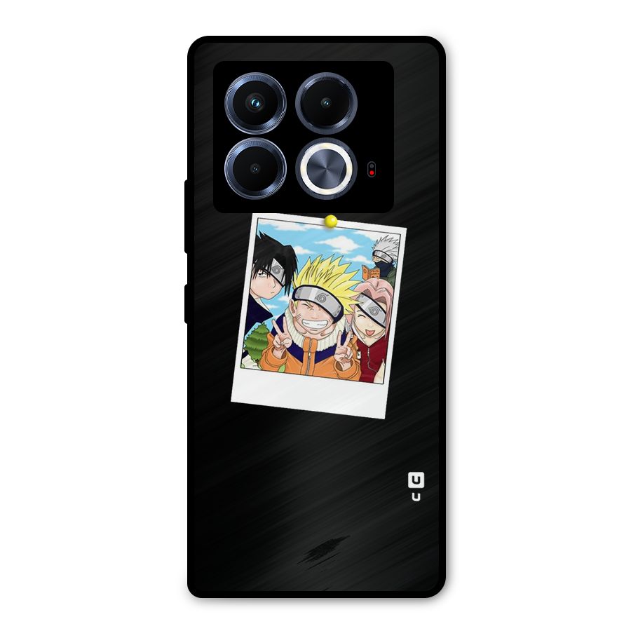 Team Kakashi Cute Metal Back Case for Infinix Note 40 5G