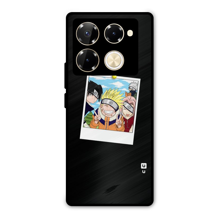 Team Kakashi Cute Metal Back Case for Infinix Note 40 Pro