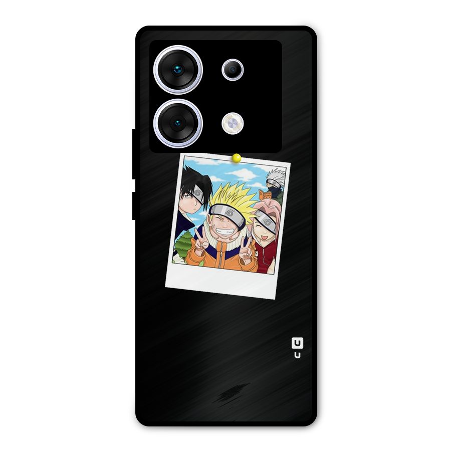 Team Kakashi Cute Metal Back Case for Infinix Zero 30 5G