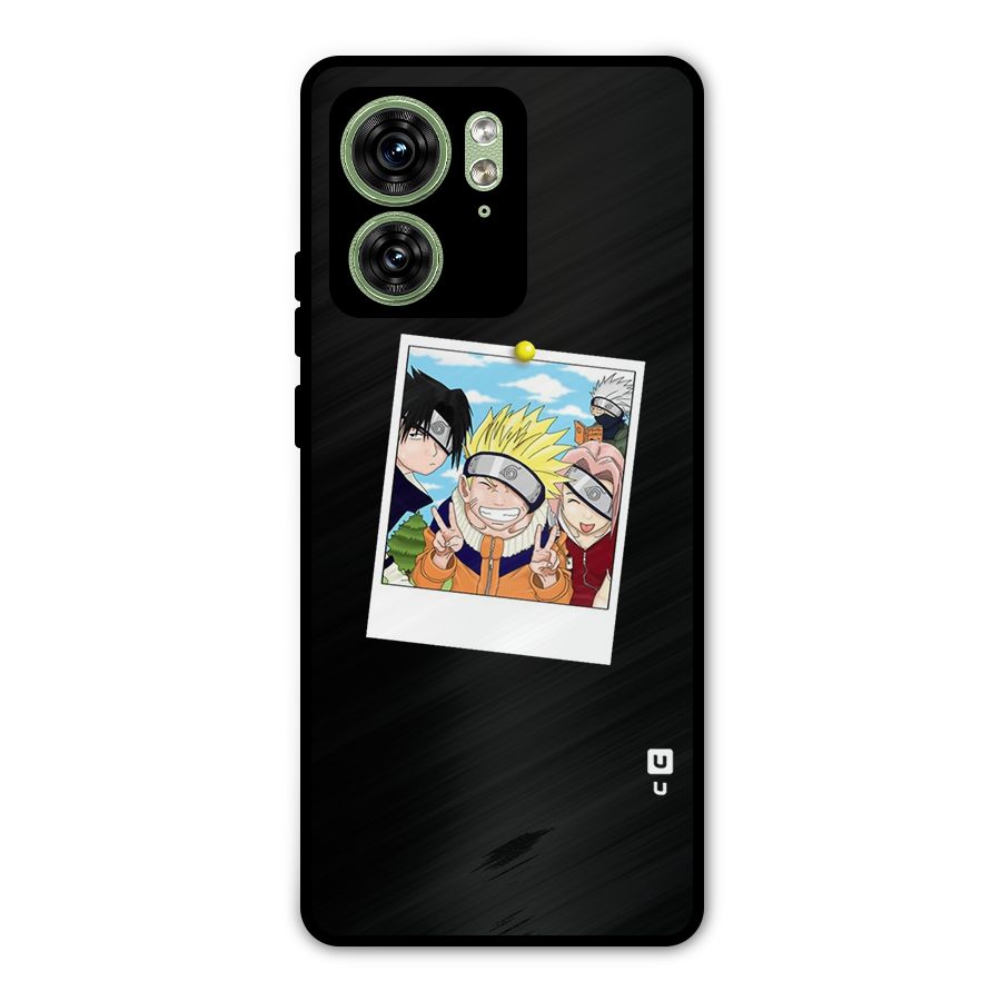 Team Kakashi Cute Metal Back Case for Motorola Edge 40 5G