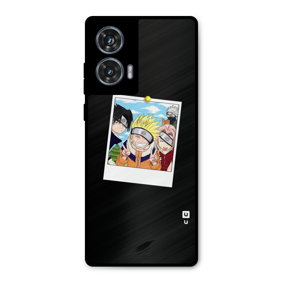 Team Kakashi Cute Metal Back Case for Motorola Edge 50 Fusion