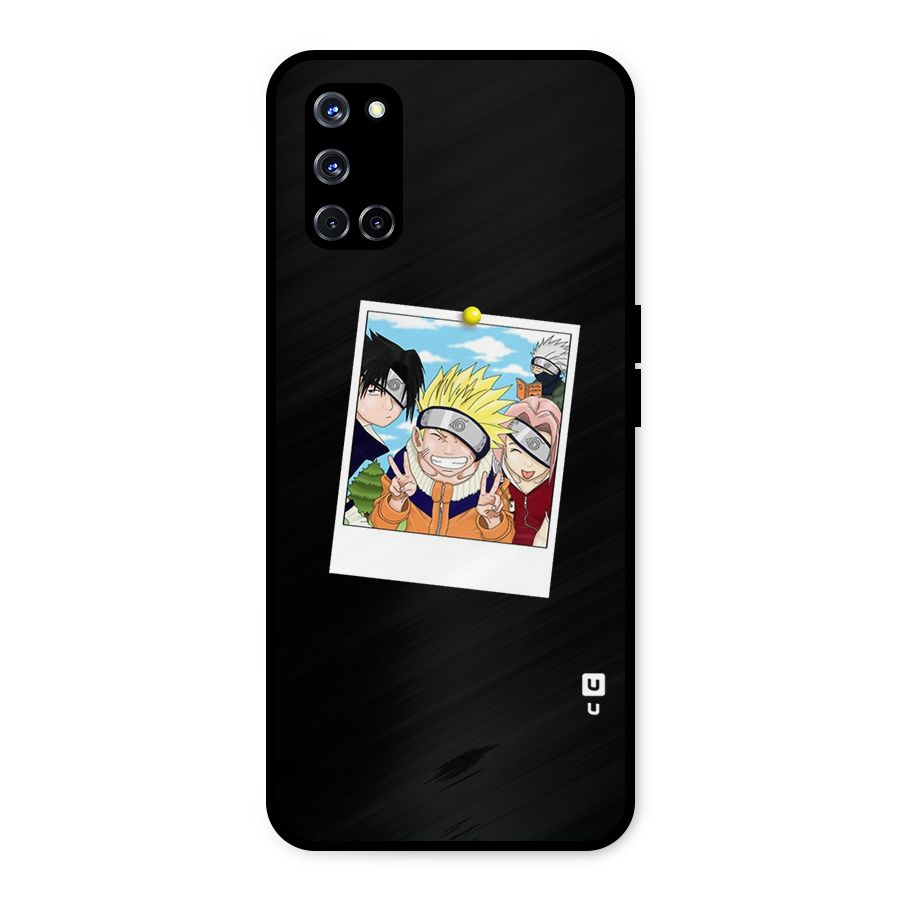Team Kakashi Cute Metal Back Case for Oppo A52
