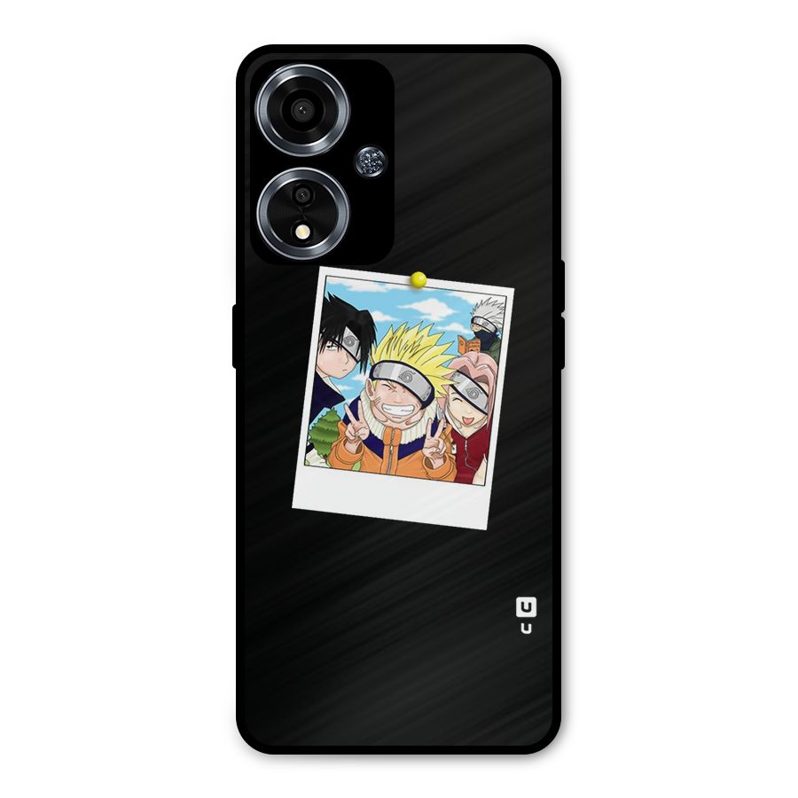 Team Kakashi Cute Metal Back Case for Oppo A59