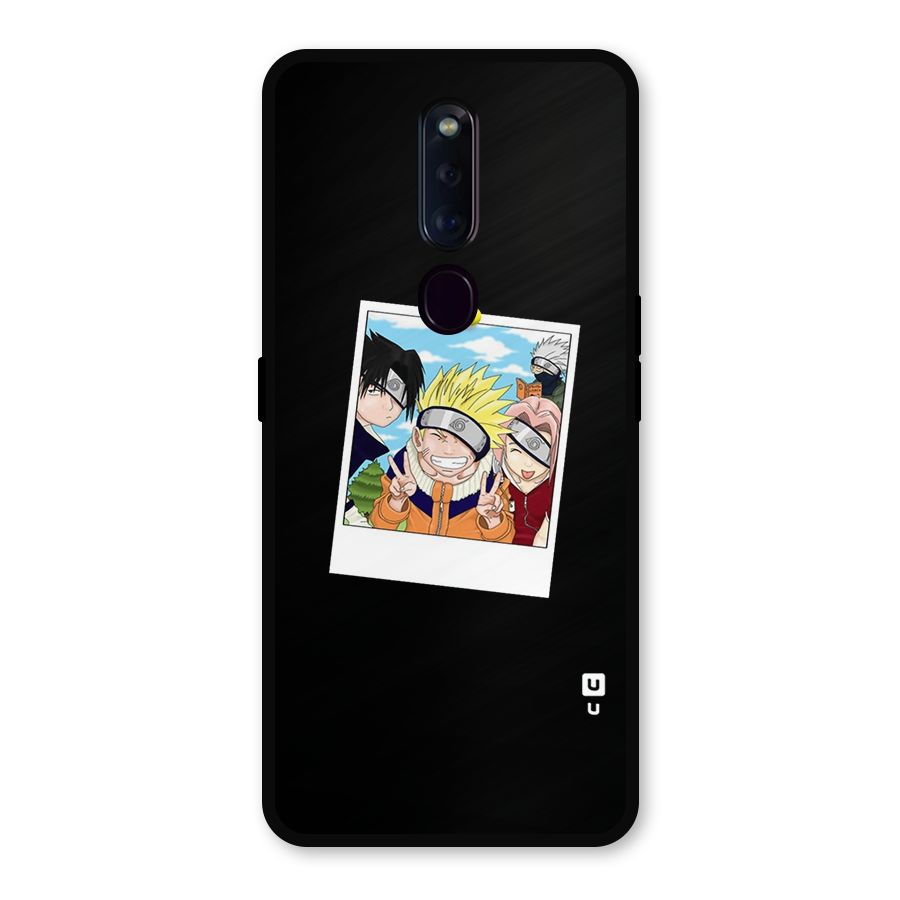 Team Kakashi Cute Metal Back Case for Oppo F11 Pro