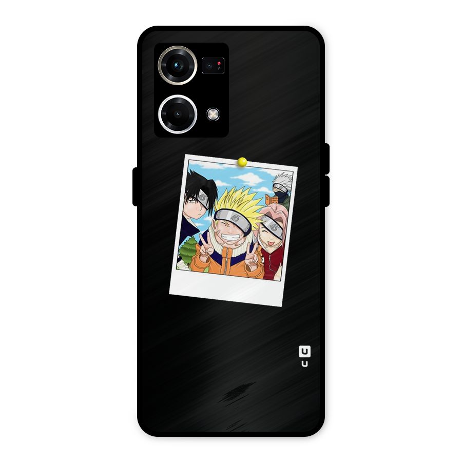 Team Kakashi Cute Metal Back Case for Oppo F21s Pro 4G