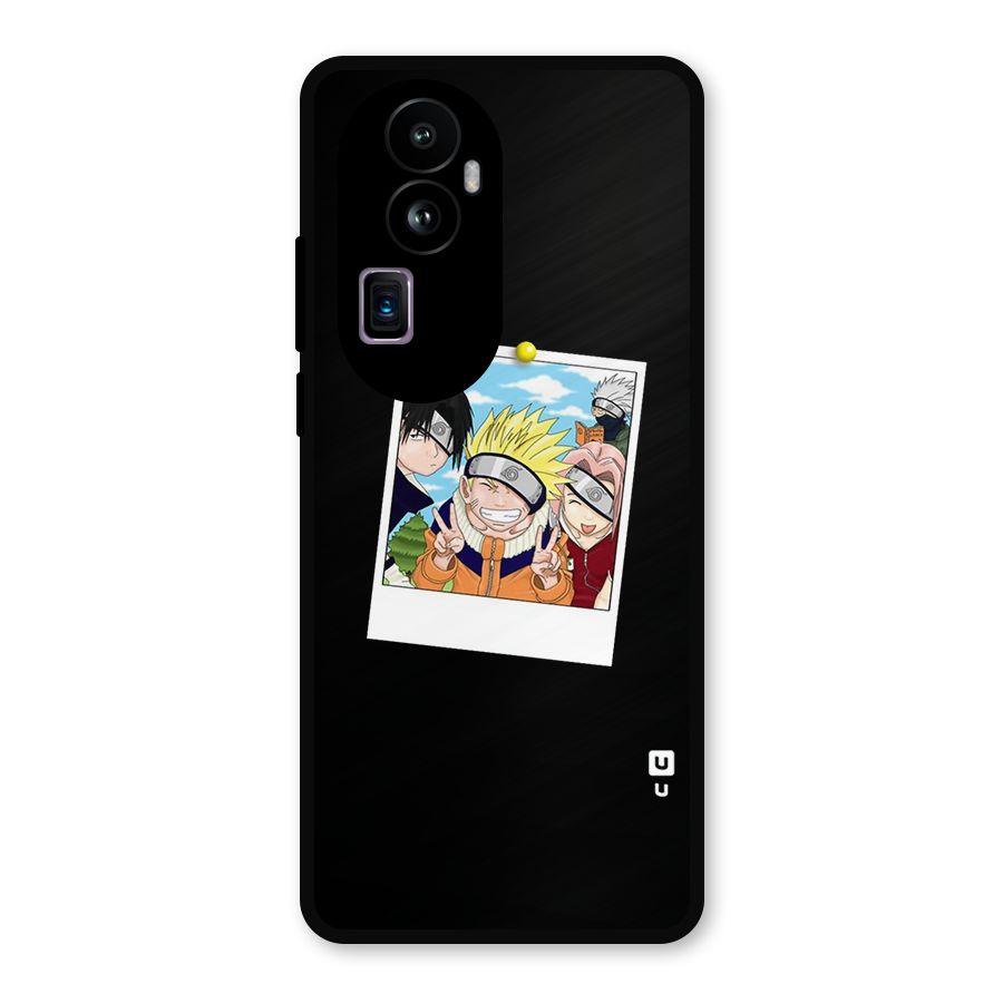 Team Kakashi Cute Metal Back Case for Oppo Reno10 Pro Plus