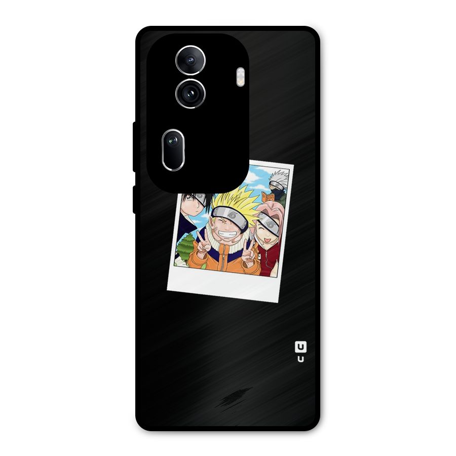 Team Kakashi Cute Metal Back Case for Oppo Reno11 Pro 5G