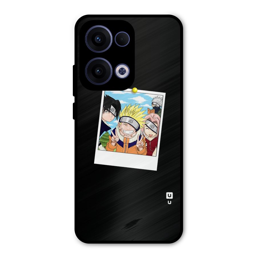 Team Kakashi Cute Metal Back Case for Oppo Reno13