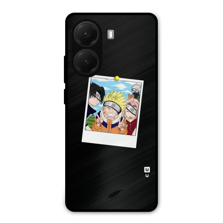 Team Kakashi Cute Metal Back Case for Poco X7 Pro