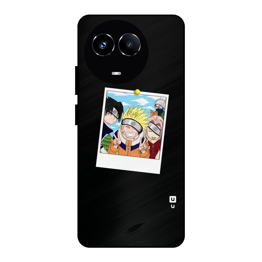 Team Kakashi Cute Metal Back Case for Realme 11X