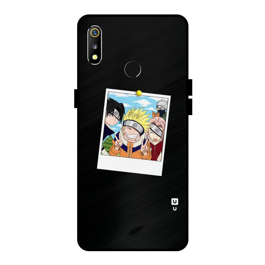Team Kakashi Cute Metal Back Case for Realme 3i