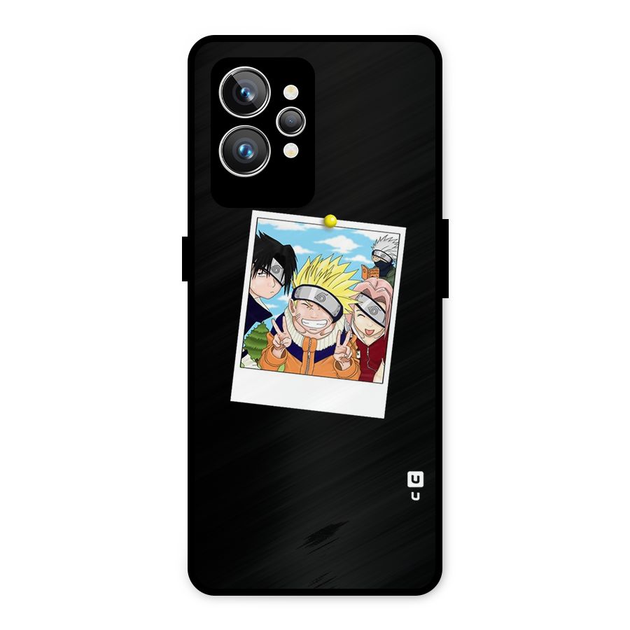 Team Kakashi Cute Metal Back Case for Realme GT2 Pro