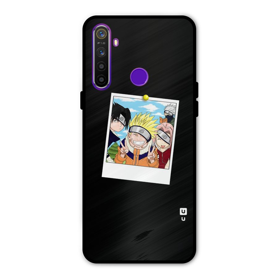 Team Kakashi Cute Metal Back Case for Realme Narzo 10