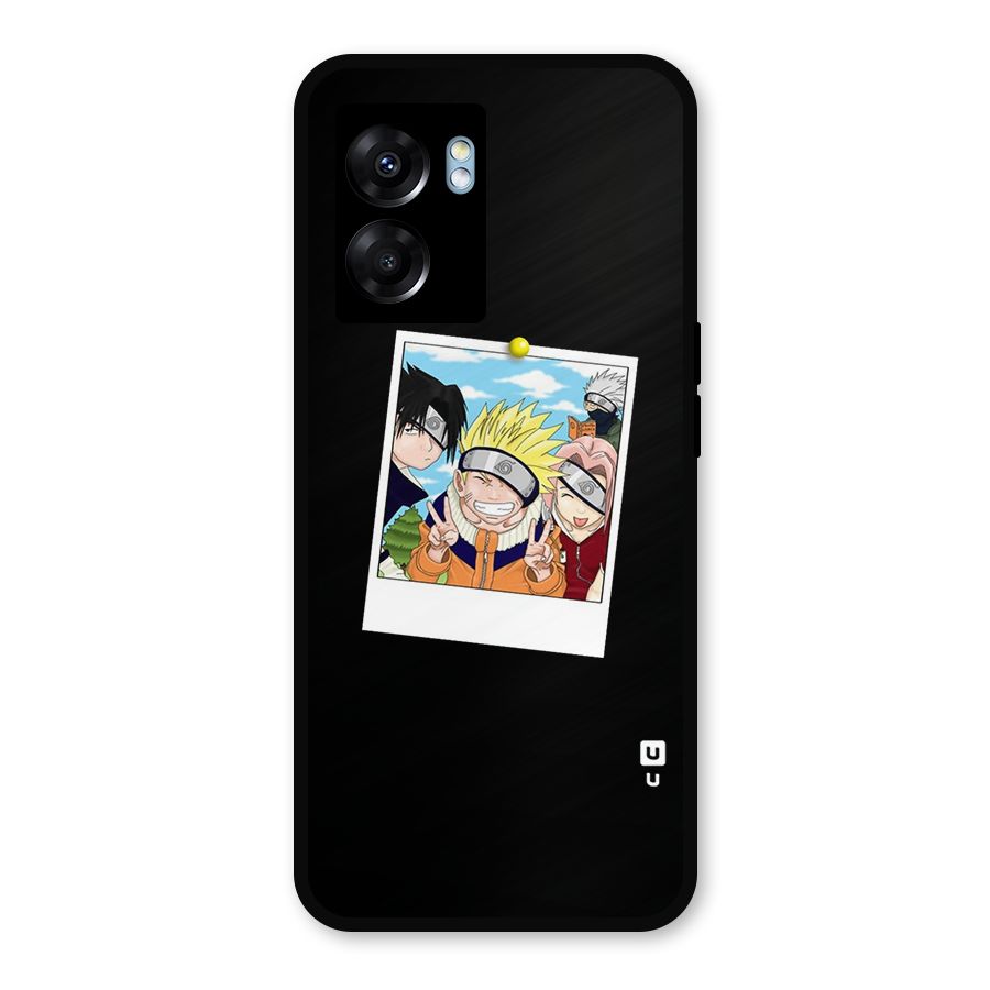Team Kakashi Cute Metal Back Case for Realme Narzo 50 5G