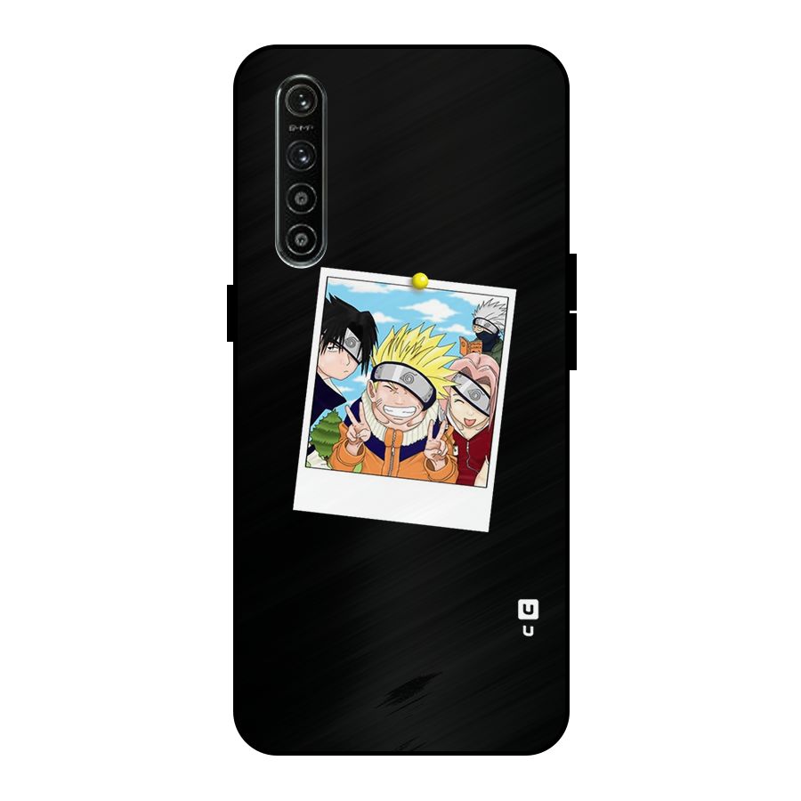 Team Kakashi Cute Metal Back Case for Realme XT
