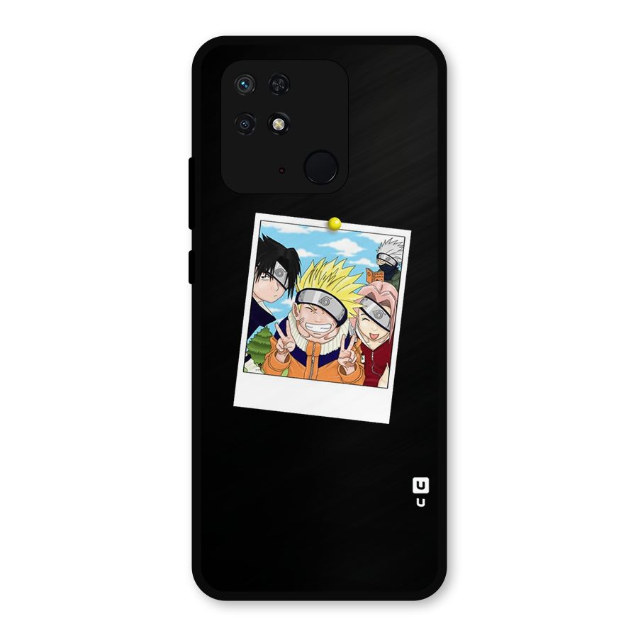 Team Kakashi Cute Metal Back Case for Redmi 10