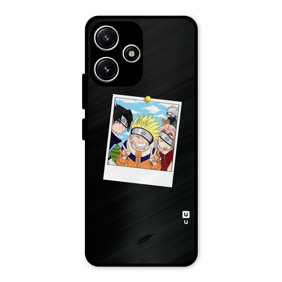 Team Kakashi Cute Metal Back Case for Redmi 12 5G