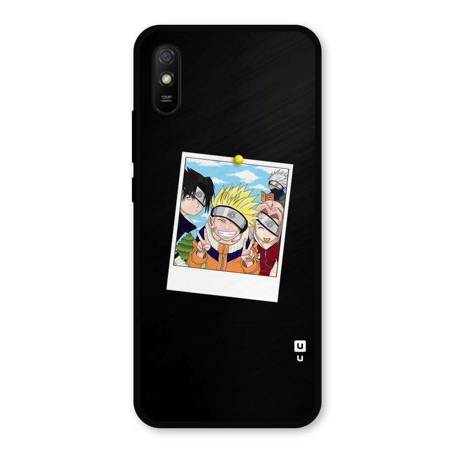 Team Kakashi Cute Metal Back Case for Redmi 9i