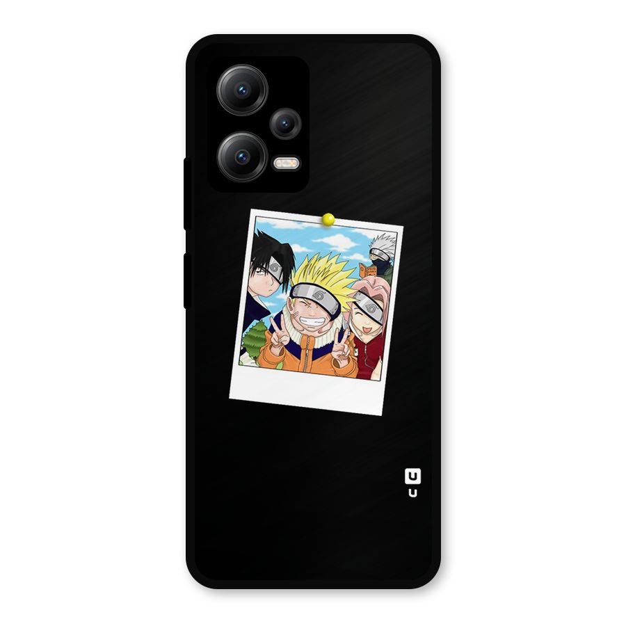 Team Kakashi Cute Metal Back Case for Redmi Note 12 5G