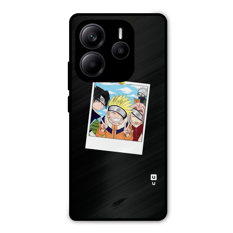 Team Kakashi Cute Metal Back Case for Redmi Note 14 5G