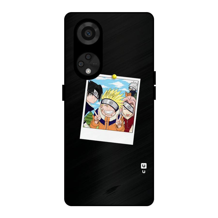 Team Kakashi Cute Metal Back Case for Reno8 T 5G