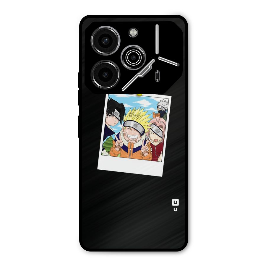 Team Kakashi Cute Metal Back Case for Tecno Pova 6 Pro