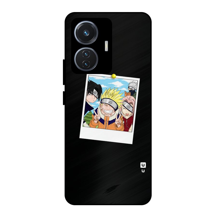 Team Kakashi Cute Metal Back Case for Vivo T1 44W
