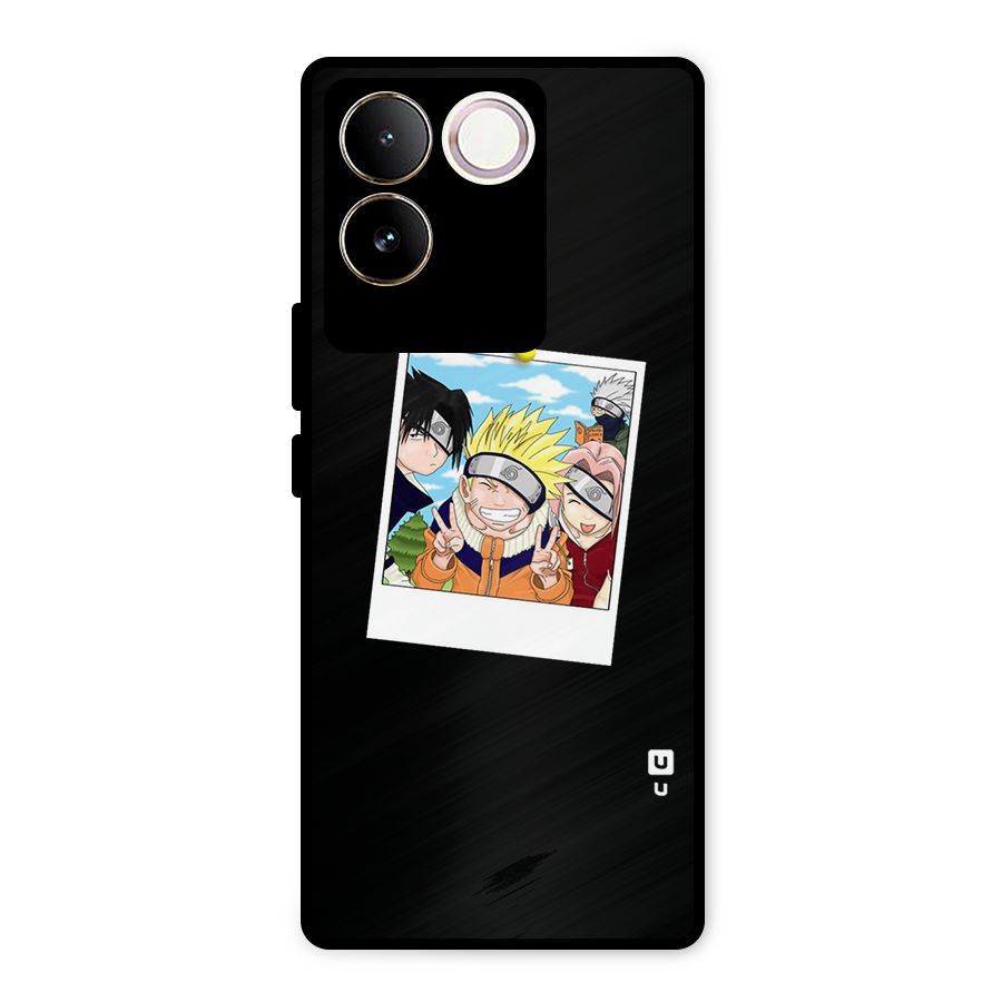 Team Kakashi Cute Metal Back Case for Vivo T2 Pro