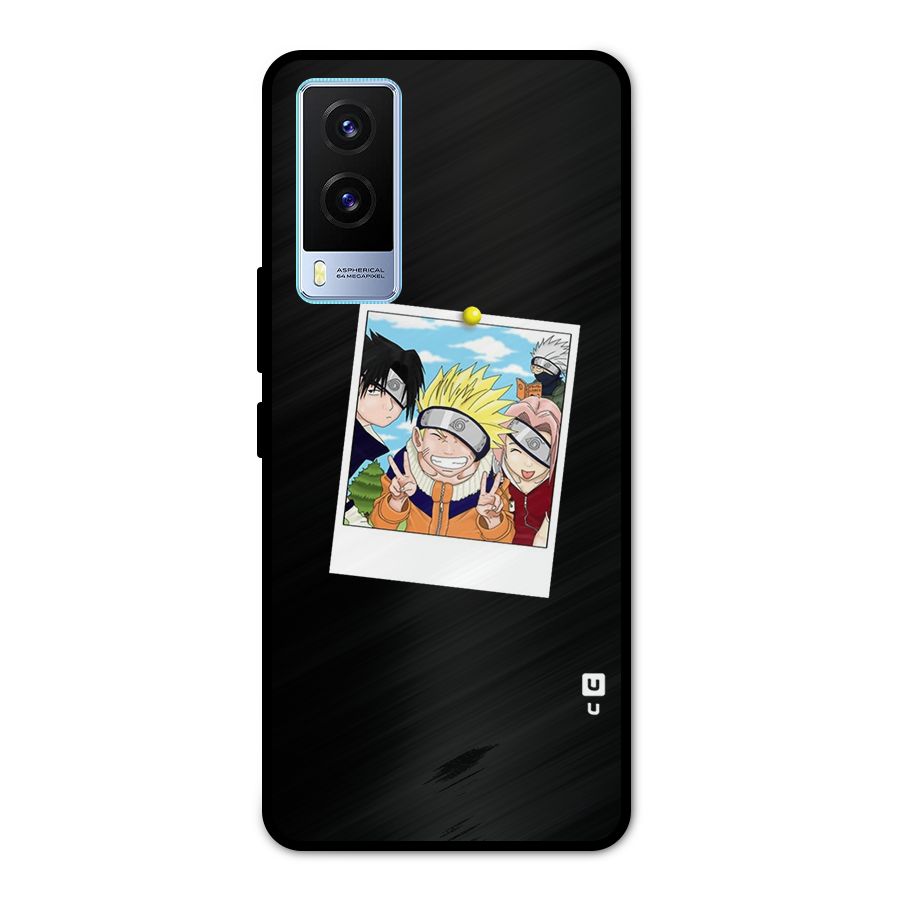 Team Kakashi Cute Metal Back Case for Vivo V21e 5G