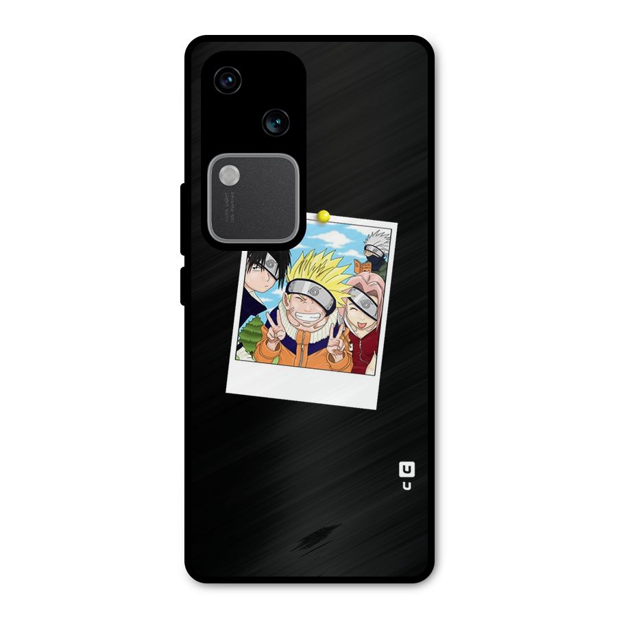 Team Kakashi Cute Metal Back Case for Vivo V30