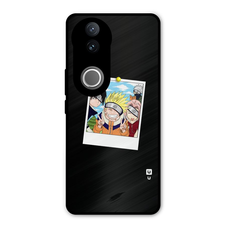 Team Kakashi Cute Metal Back Case for Vivo V50e