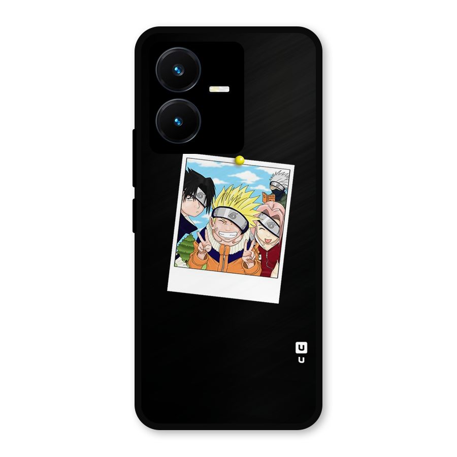 Team Kakashi Cute Metal Back Case for Vivo Y22