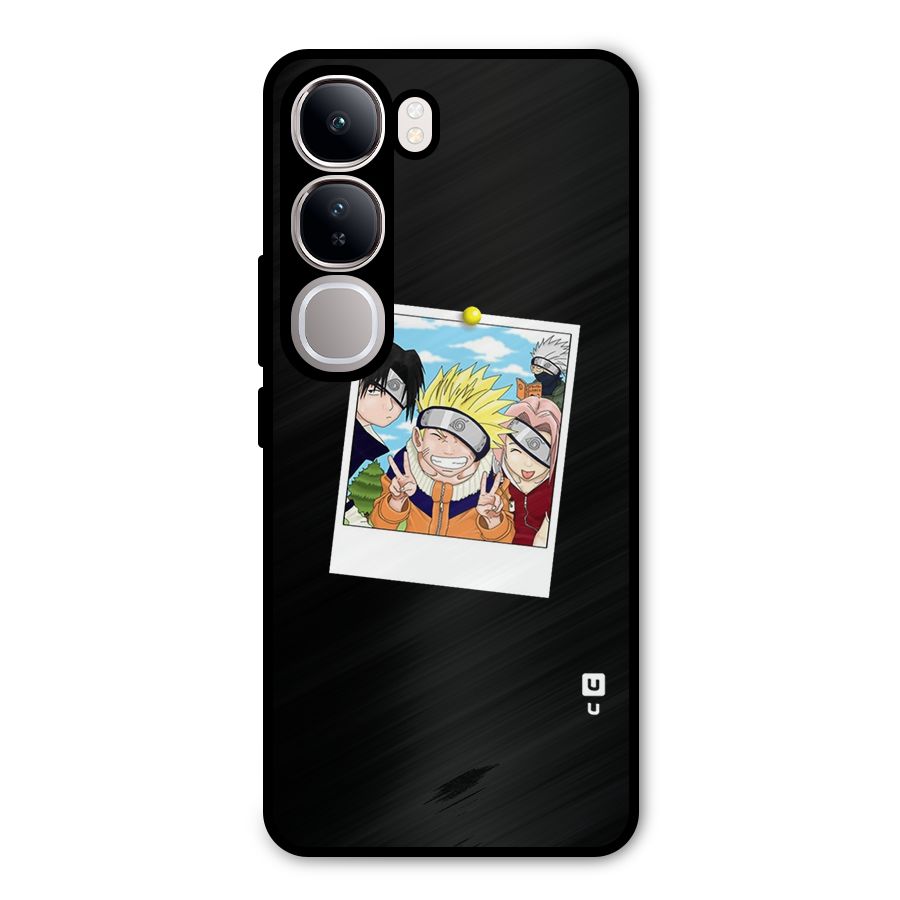 Team Kakashi Cute Metal Back Case for Vivo Y300
