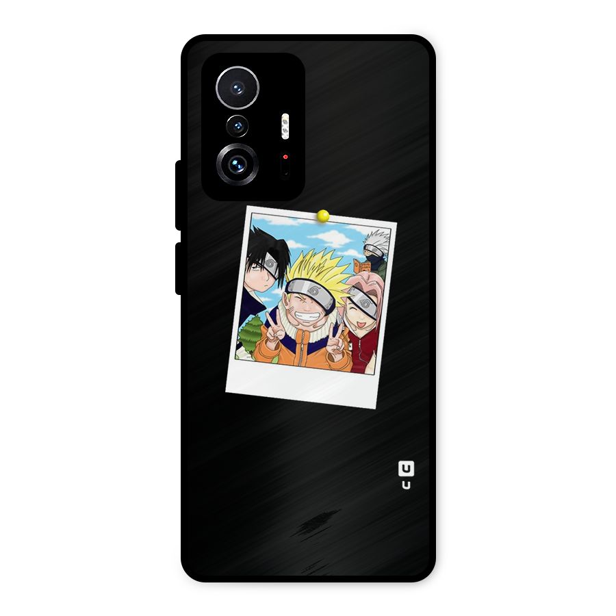 Team Kakashi Cute Metal Back Case for Xiaomi 11T Pro