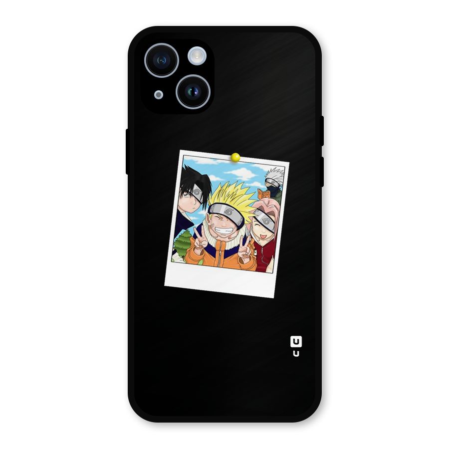 Team Kakashi Cute Metal Back Case for iPhone 14