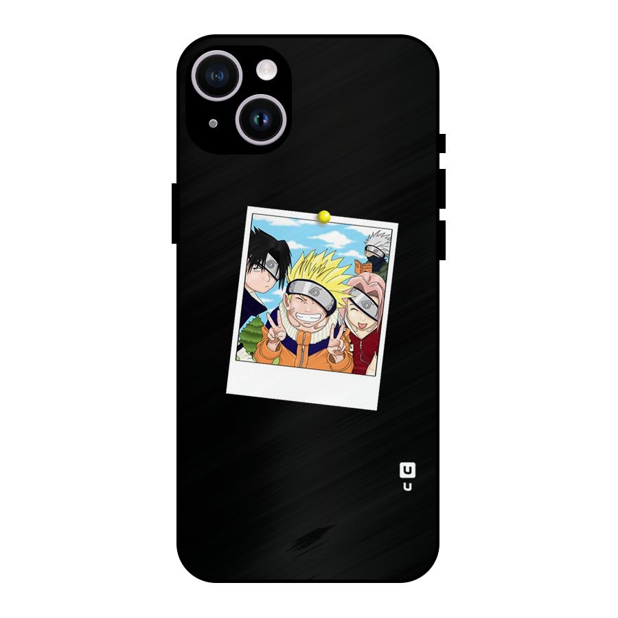 Team Kakashi Cute Metal Back Case for iPhone 14 Plus