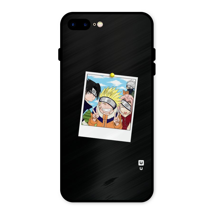Team Kakashi Cute Metal Back Case for iPhone 8 Plus