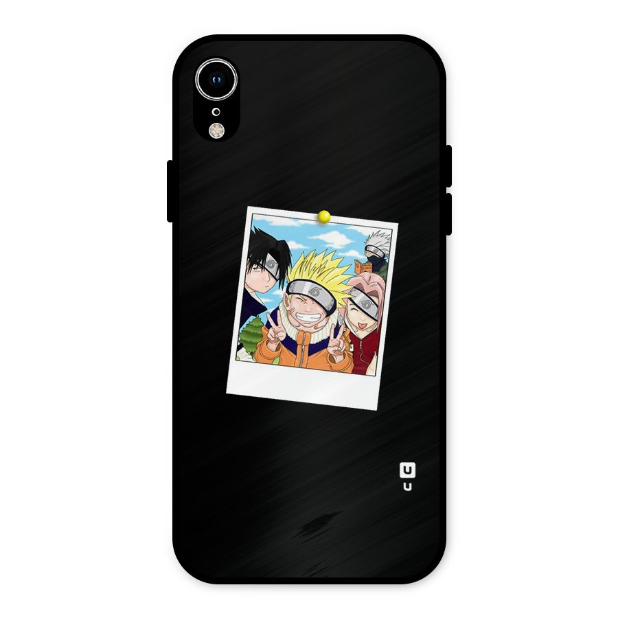 Team Kakashi Cute Metal Back Case for iPhone XR