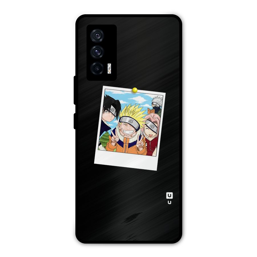 Team Kakashi Cute Metal Back Case for iQOO 7 5G