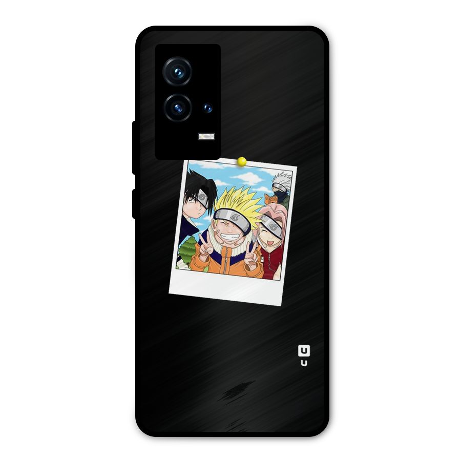 Team Kakashi Cute Metal Back Case for iQOO 9 5G
