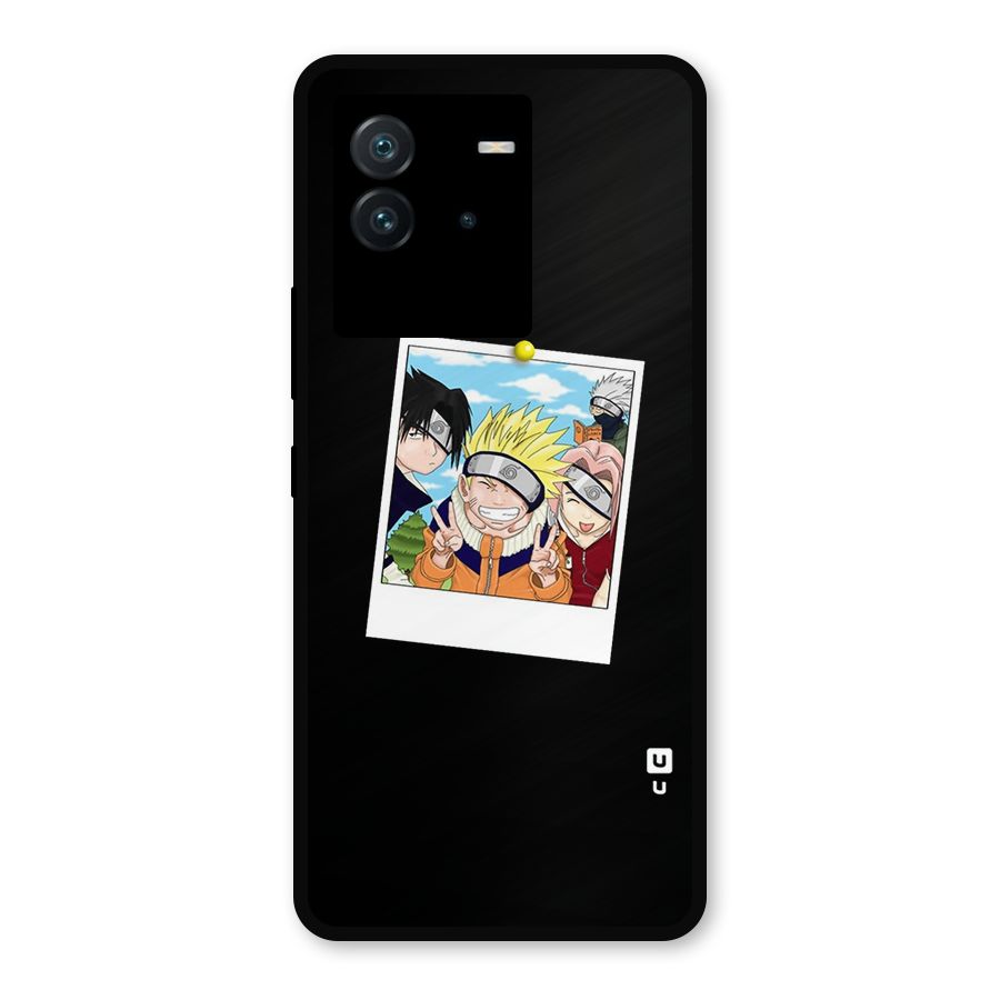 Team Kakashi Cute Metal Back Case for iQOO Neo 6 5G