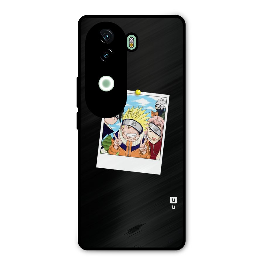 Team Kakashi Cute Metal Back Case for iQOO Z9s