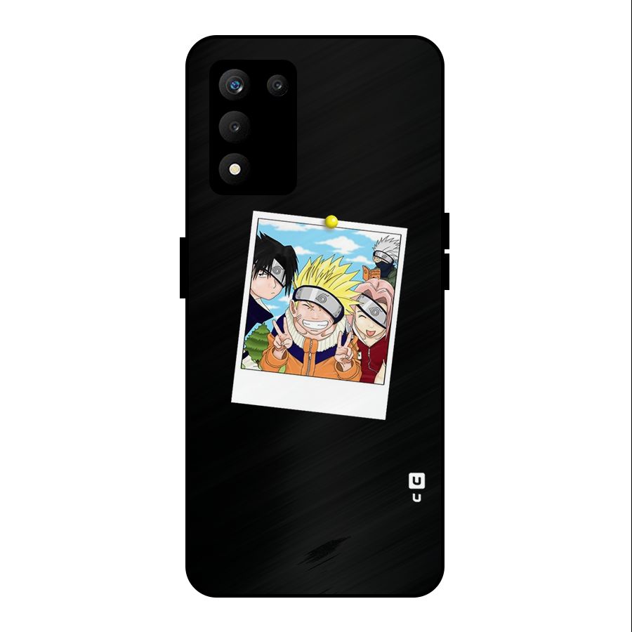 Team Kakashi Cute Metal Back Case for realme 9 5G SE